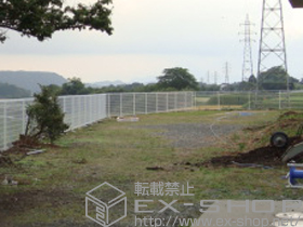 のフェンス・柵 イーネットフェンス1F型 自由柱タイプ 施工例