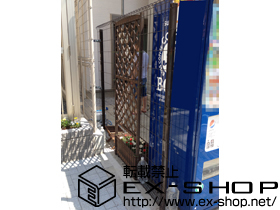 のフェンス・柵 イーネットフェンス1F型 高尺タイプ 自由柱施工 施工例