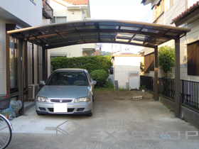 のカーポート カーブポートシグマIII ワイド 積雪〜30cm対応 施工例