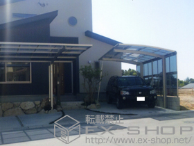 のカーポート レイナポート 積雪〜20cm対応+ サイドパネル 施工例