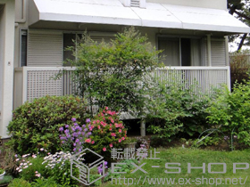 のバルコニー バルコニー BY-X型 千本格子 単体 柱建て式 施工例