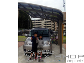 のバルコニー・ベランダ屋根 パワーアルファ RB型 屋根タイプ 単体 積雪〜30cm対応 施工例