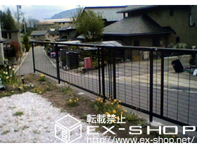 のフェンス・柵 アルメッシュフェンス2型 フリーポールタイプ 施工例