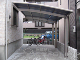 のカーポート カーブポートシグマIII 延長 積雪〜30cm対応 施工例