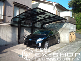 のカーポート レイナキャップポート50 積雪〜50cm対応＋着脱式サポート柱 施工例