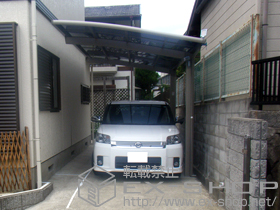 のカーポート カーブポートシグマIII 積雪〜30?対応 施工例