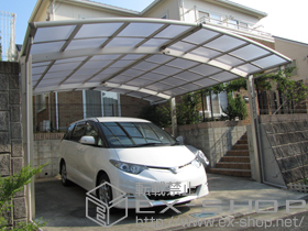 のカーポート レイナポート M合掌 積雪〜20cm対応 施工例