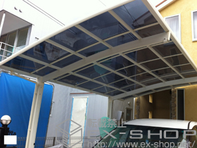 のカーポート カーブポートシグマ? 積雪〜30?対応+着脱式サポート 2本入 施工例