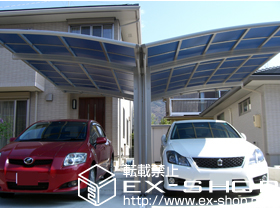 のカーポート レイナポート Y合掌 積雪〜20cm対応 施工例