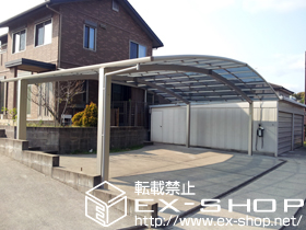 のカーポート レイナトリプルポート 積雪〜20cm対応＋屋根ふき材補強部品 施工例