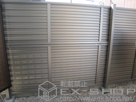 のフェンス・柵 プリレオR9型フェンス 多段柱施工 施工例