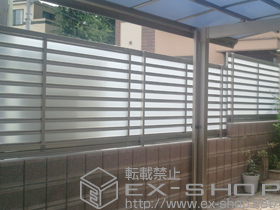 のフェンス・柵 クレディフェンスG6型/1型 自由支柱仕様 施工例