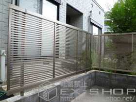 のフェンス・柵 シャレオR1型フェンス　フリーポールタイプ 施工例