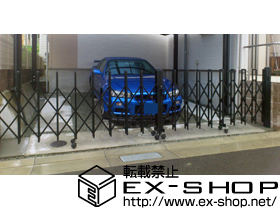 のカーゲート トリップゲート PB型 ノンレール 両開き 54W 施工例