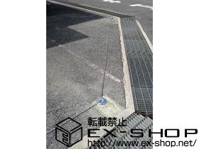 のカーゲート スペースガード　F76型　埋込式　キー付き 施工例