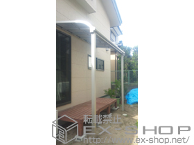 のテラス屋根 プレシオステラス R型 テラスタイプ 1500 単体 積雪〜50cm対応 施工例