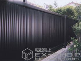 のフェンス・柵 エクスラインフェンス8型 自由柱施工 施工例