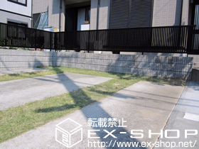 のフェンス・柵 シャレオR4型フェンス 自由柱使用 施工例