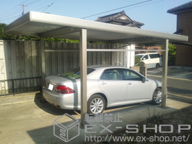 のカーポート ジーポートneo 積雪100cmＡタイプ 4本柱 積雪〜100ｃｍ対応 施工例