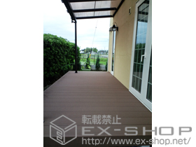 のウッドデッキ リウッドデッキ200+リウッドステップ4型 Sタイプ 2段 施工例