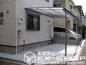 のテラス屋根 ライザーテラスII F型 テラスタイプ 単体 積雪〜20cm対応 施工例