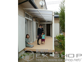 のテラス屋根 ヴェクターテラス F型 テラスタイプ 単体 積雪〜20cm対応 施工例