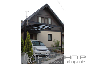 のカーポート マルチスクエア アール屋根タイプ 施工例