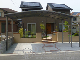 のカーポート カーブポートシグマIII ワイド 積雪〜30cm対応 施工例