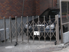 のカーゲート ニューエクジスXA型 片開き キャスター式  31SA 施工例