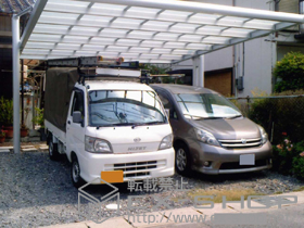 のカーポート 4Gワイド 積雪〜20ｃｍ対応 施工例