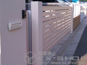 のカーゲート ワイドオーバードアS5型 マテリアルカラー 電動式 53-12 施工例