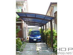 のカーポート レイナポート 縦連棟 積雪〜20cm対応+着脱式サポート 2本入 施工例