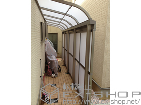 のテラス屋根 ライザーテラスII R型 テラスタイプ 単体 積雪対応〜20? 施工例