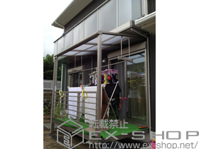 のテラス囲い・サンルーム ほせるんですII F型 床納まり ハーフ囲いオープンタイプ 積雪対応〜20? 施工例