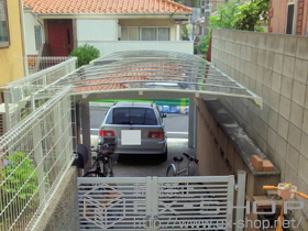 のカーポート キューブポート レギュラー 積雪〜20cm対応 施工例