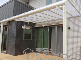 のテラス屋根 ライザーテラスII R型 テラスタイプ 積雪〜20?対応 施工例