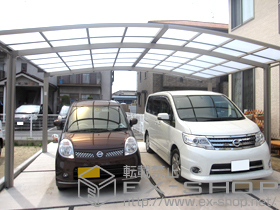 のカーポート カーブポートシグマIII ワイド 積雪〜30cm対応 施工例