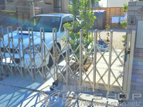 のカーゲート トリップゲートPB型 ノンレール 片開き 49S 施工例