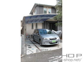 のカーポート レイナポート 積雪〜20?対応+サポート柱（2本入）\27,500- 施工例