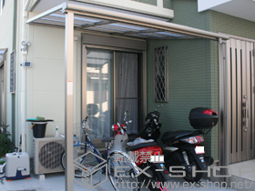 のテラス屋根 ライザーテラスII F型 テラスタイプ 単体　積雪〜20cm対応 施工例