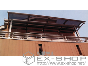 のバルコニー・ベランダ屋根 プレシオステラス R型 屋根タイプ 単体 積雪〜20cm対応 施工例