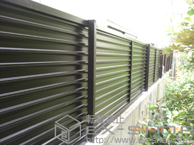 のフェンス・柵 プリレオR5型フェンス フリーポールタイプ 施工例