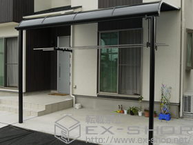 のテラス屋根 ライザーテラスII R型 テラスタイプ 単体 積雪〜20cm対応 施工例