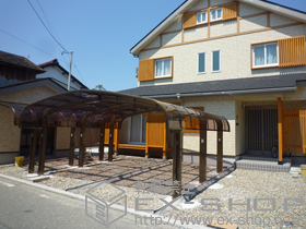 のカーポート テールポートシグマIII 1500 M合掌 積雪〜50cm対応 施工例