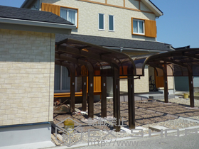 のカーポート テールポートシグマIII 1500 積雪〜50cm対応 施工例