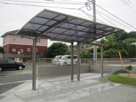 のカーポート カーブポートシグマIII Y合掌 積雪〜30cm対応 施工例