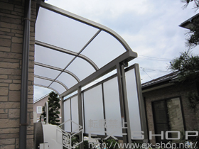 のテラス屋根 ライザーテラスII R型 テラスタイプ 積雪〜20?対応 施工例