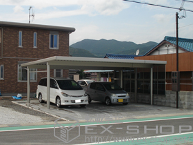 のカーポート レオンポートneo 3台用 積雪対応〜50? 施工例