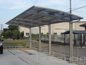 のカーポート プレシオスポート 縦連棟 積雪〜20cm対応 施工例