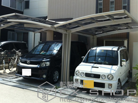 のカーポート レイナポート Y合掌 積雪〜20cm対応 施工例